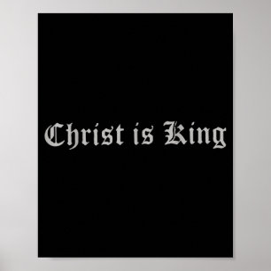 Christelijk Christendom Christus Is Koning Jezus K Poster