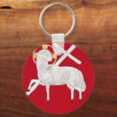 CHRISTELIJK CHURCH SYMBOLLAM VAN GOD SLEUTELHANGER (Voorkant)