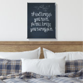 Christelijk citaat: Als God je erbij brengt Canvas Afdruk (Insitu (Slaapkamer))