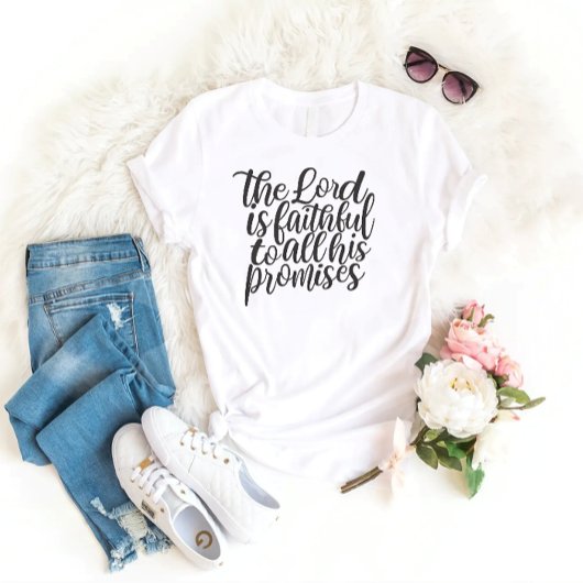 Christelijk citaat Bijbel Verse Hand Lettered T-shirt