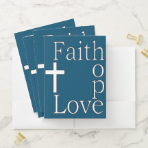 Christelijk citaat "Faith Hope Love"