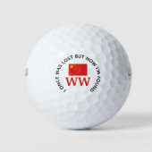 Christelijk Citaat Gepersonaliseerd Monogram van d Golfballen (Voorkant)