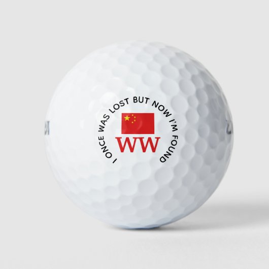 Christelijk Citaat Gepersonaliseerd Monogram van d Golfballen (Voorkant)