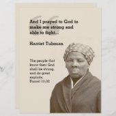 Christelijk citaat HARRIET TUBMAN (Voorkant / Achterkant)