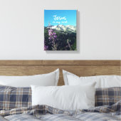 Christelijk citaat: Jesus is my Rock Canvas Afdruk (Insitu (Slaapkamer))