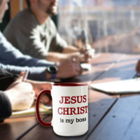 Christelijk citaat Jezus is mijn baas Schrift