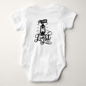 Christelijk citaat Laten we hem bewonderen en het Romper (Achterkant)