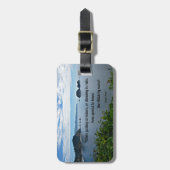 Christelijk citaat over Natuur Bagagelabel (Voorkant verticaal)