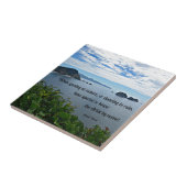 Christelijk citaat over Natuur Tegeltje (Zijkant)