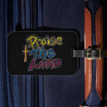 Christelijk citaat ‘Prijs de Heer’ op zwart