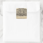Christelijk College en Pacific Methodist College Vierkante Sticker (Tas)