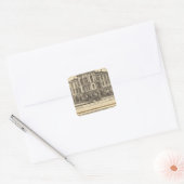 Christelijk College en Pacific Methodist College Vierkante Sticker (Envelop)
