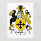 Christelijk CREST van de Familie Briefkaart (Voorkant)