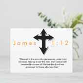 Christelijk Cross Black mousepad Kaart (Staand voorkant)