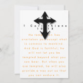 Christelijk Cross Black mousepad Kaart (Achterkant)