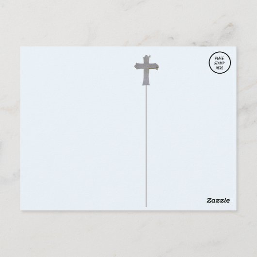 Christelijk Cross Briefkaart (Achterkant)