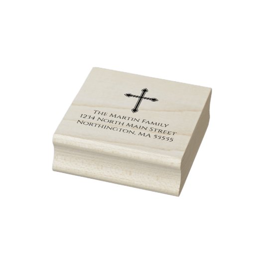 Christelijk Cross Custom Return-adres Rubberstempel (Stempel)