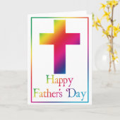 Christelijk Cross Design 11 Happy Vaderdag Kaart (Gele Bloem)