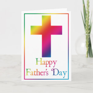 Christelijk Cross Design 11 Happy Vaderdag Kaart
