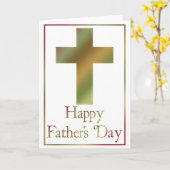 Christelijk Cross Design 5 Happy Vaderdag Kaart (Gele Bloem)