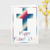 Christelijk Cross Design 7 Happy Vaderdag Kaart (Gele Bloem)