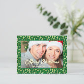 Christelijk cross-elant script: Kerstmis Feestdagenkaart (Staand voorkant)