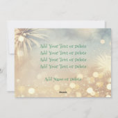 Christelijk cross-elant script: Kerstmis Feestdagenkaart (Achterkant)