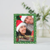 Christelijk cross-elant script: Kerstmis Feestdagenkaart (Staand voorkant)