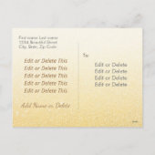 Christelijk cross-elant script: Kerstmis Feestdagenkaart (Achterkant)