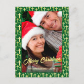 Christelijk cross-elant script: Kerstmis Feestdagenkaart (Voorkant)