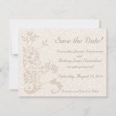 Christelijk Cross Flourish Save the Date Cards (Voorkant)