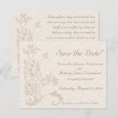 Christelijk Cross Flourish Save the Date Cards (Voorkant / Achterkant)