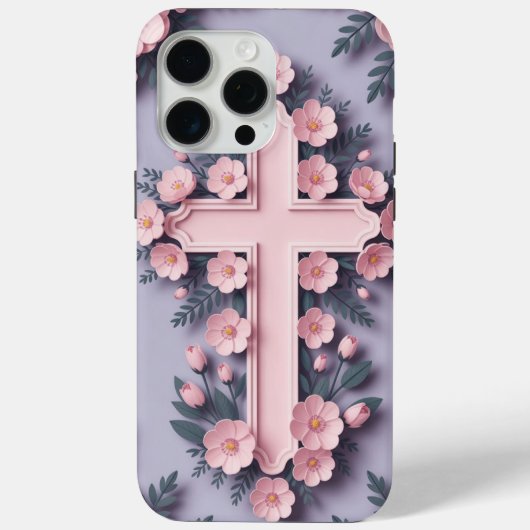 Christelijk Cross iPhone 16 Pro Hoesje Ai-ontwerp (Achterkant)