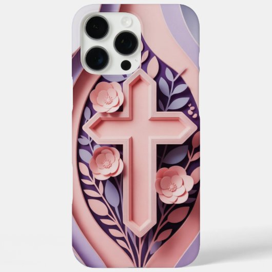 Christelijk Cross iPhone 16 Pro Hoesje Ai-ontwerp (Achterkant)