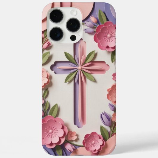 Christelijk Cross iPhone 16 Pro Hoesje Ai-ontwerp (Achterkant)