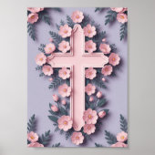 Christelijk Cross Matte Poster (Voorkant)