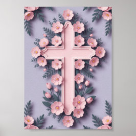 Christelijk Cross Matte Poster