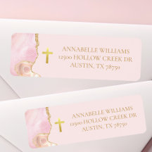Christelijk Cross Pink Gold Agaat retouradres