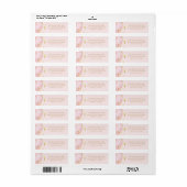 Christelijk Cross Pink Gold Agaat retouradres Etiket (Full Sheet)