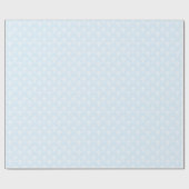 Christelijk Cross White op Blue Damask Pattern Cadeaupapier (Vlak)