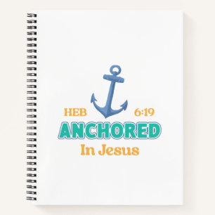 Christelijk dagboek met 'Verankerd in Christus' on Notitieboek