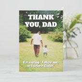 Christelijk DANK U DAD Fathers Day Feestdagenkaart (Staand voorkant)