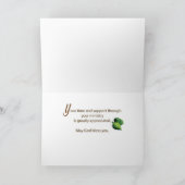 Christelijk Dank u voor de Dienst Personaliseer Na Kaart (Binnen)