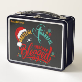 Christelijk DANKBAAR GELUKKIG GEZEGEND Kerstfeest