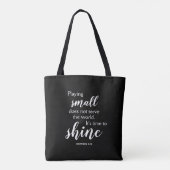 CHRISTELIJK DAT HET TIJD IS OM TE SCHITTEREN TOTE BAG (Achterkant)