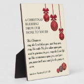 Christelijk | DE HEER ZEGENE U | Kerstmis Fotoplaat (Zijkant)