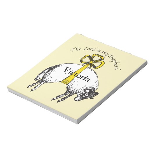 Christelijk de HEERE is mijn herder Psalm 23 Notitieblok (Linkerzijde)