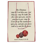 Christelijk | DE LANDE ZWART U | KerstBaubles Medium Cadeauzakje (Achterkant)