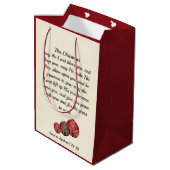 Christelijk | DE LANDE ZWART U | KerstBaubles Medium Cadeauzakje (Achterkant Gekanteld)