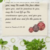 Christelijk | DE LANDE ZWART U | KerstBaubles Theedoek (Gevouwen)